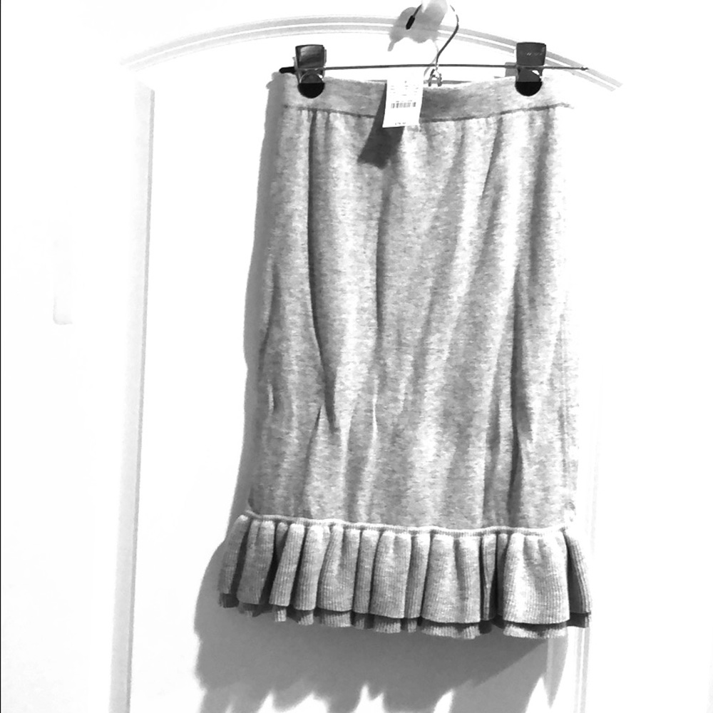 J Crew Ruffle Pencil Skirt